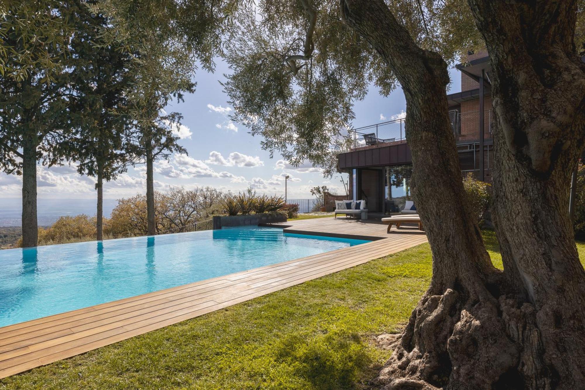 Scialaj Villa Di Lusso Sull'Etna Con Piscina E Vista Mare Ragalna Zewnętrze zdjęcie